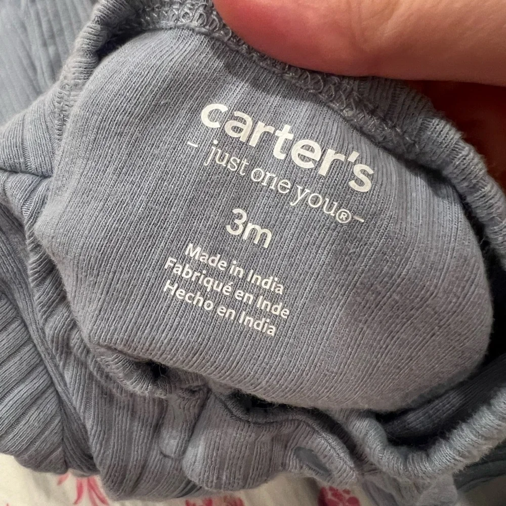 Set of 3 Carters/Emily & Oliver Zippy PJs in size 3 months and 3 to 6 months